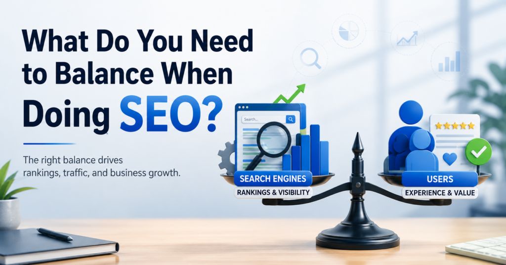 what do you need to balance when doing seo