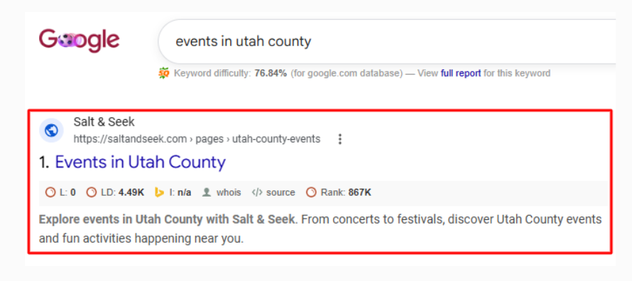 Events in Utah County