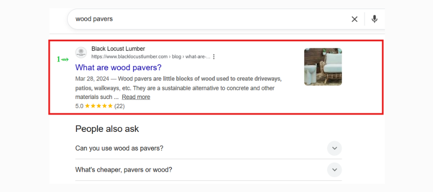 Wood pavers