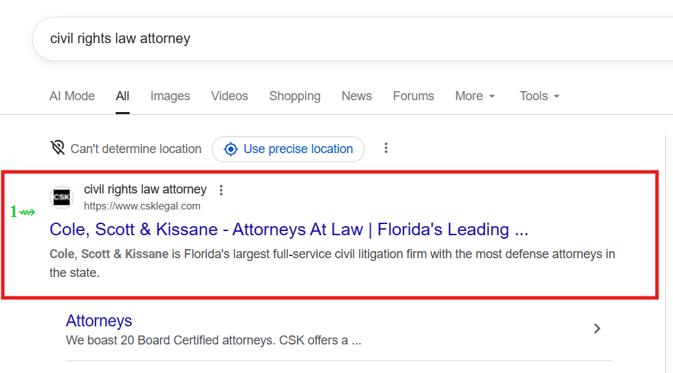 civil rights law attorney
